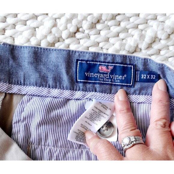 Vineyard Vines By Shep & Ian Men’s Tan Club Preppy Chino Size 32x32 - Picture 6 of 7